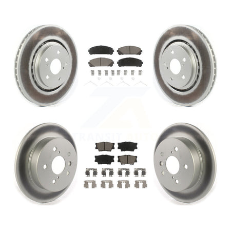 Front Rear Coat Brake Rotor Ceramic Pad Kit For 22 Toyota Camry With Manual Parking KGC-102318