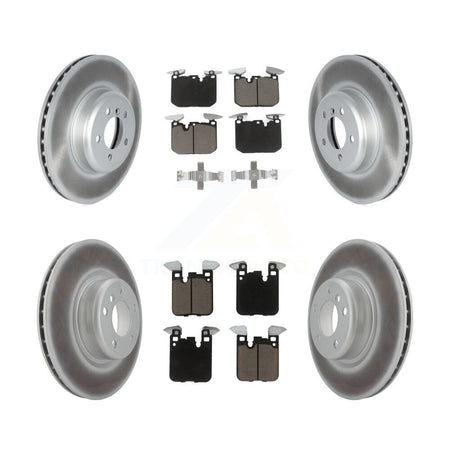 Front Rear Coated Disc Brake Rotors And Ceramic Pads Kit For 2018-2020 BMW M240i xDrive KGC-102370