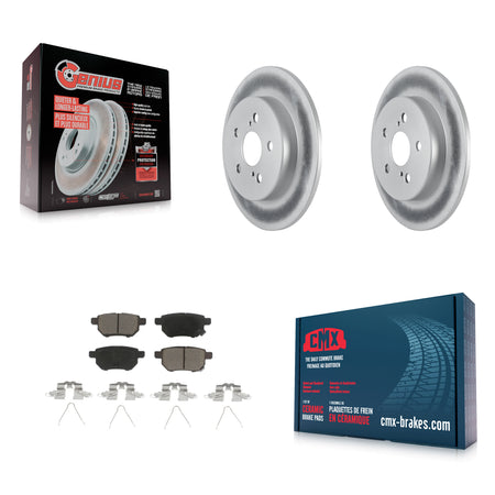 Rear Coated Brake Rotor Ceramic Pad Kit For Toyota Corolla 2.0L With Manual Parking KGC-102387
