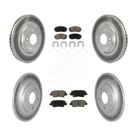 Front Rear Coat Brake Rotors Ceramic Pad Kit For Hyundai Kona With Electric Parking KGC-102405