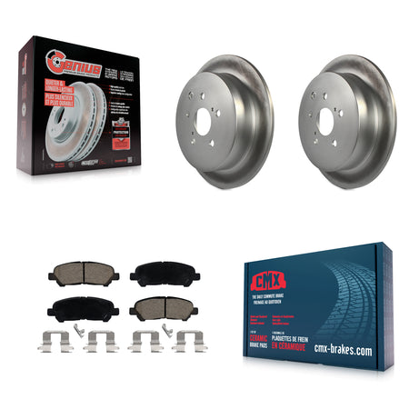 Rear Coated Disc Brake Rotors And Ceramic Pads Kit For Toyota Highlander KGC-102429