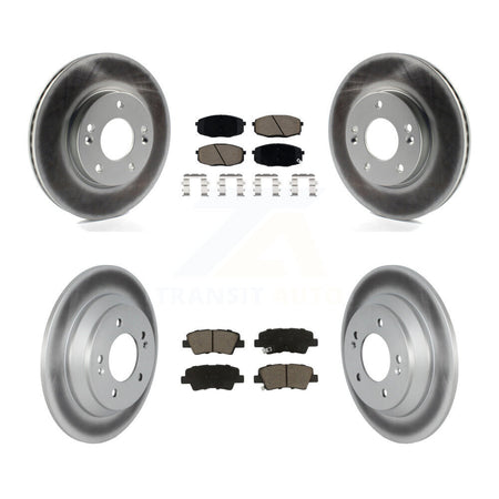 Front Rear Coat Brake Rotors Ceramic Pad Kit For Hyundai Kona With Electric Parking KGC-102451
