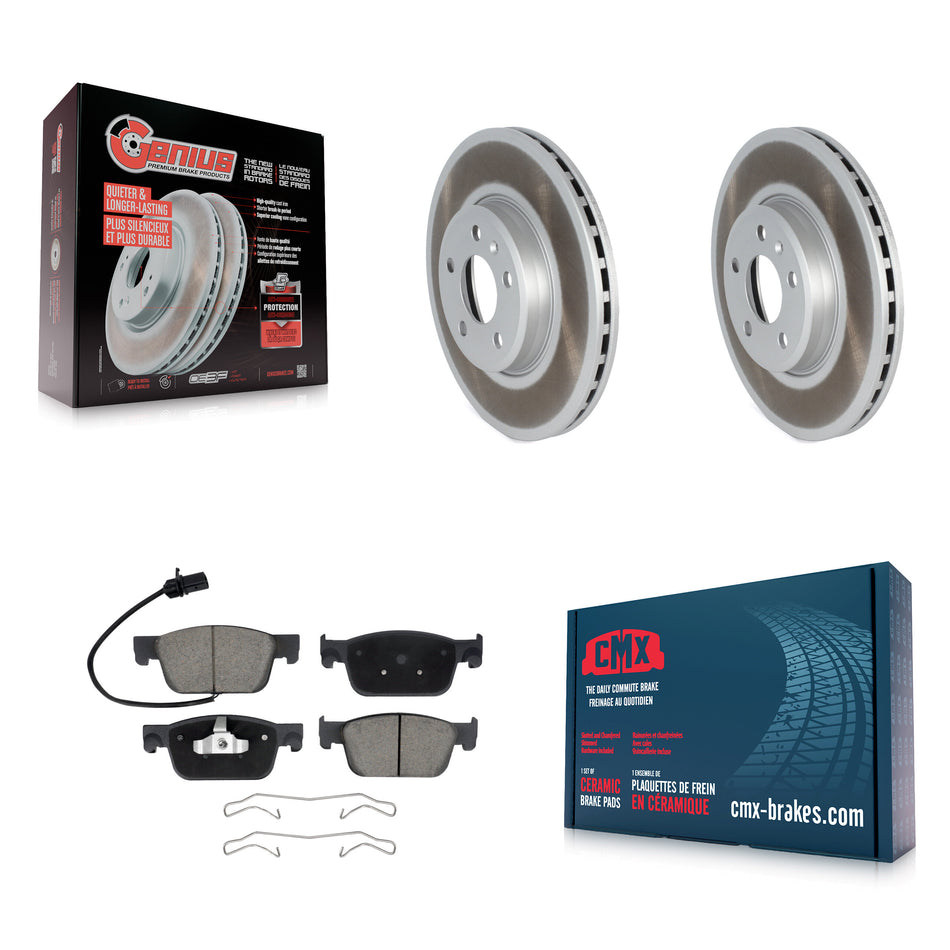 Front Coated Disc Brake Rotor Ceramic Pad Kit For Audi A4 With 314mm Diameter KGC-102458