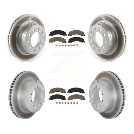 Front Rear Coat Brake Rotor Ceramic Pad Kit For Ram Dodge Sterling Truck 4500 5500 Bullet KGC-102476