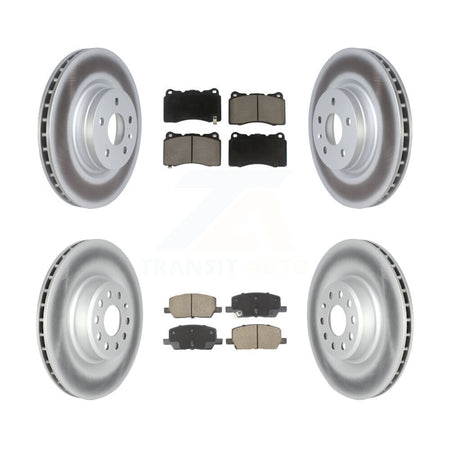 Front Rear Coat Brake Rotor Ceramic Pad Kit For Tesla X S With Single Piston Caliper KGC-102487