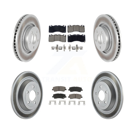 Front Rear Coat Disc Brake Rotor Ceramic Pad Kit For 2015 Ford Mustang With Brembo Brakes KGC-102489