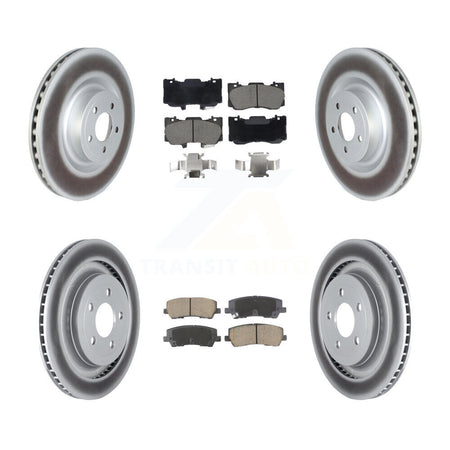 Front Rear Coat Brake Rotor Ceramic Pad Kit For 2020 Ford Mustang GT Premium/GT with 5.0L KGC-102491