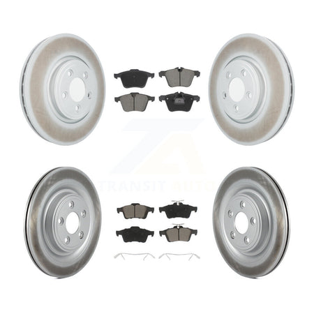 Front Rear Coat Brake Rotor Ceramic Pad Kit For Jaguar XF With 326mm Diameter KGC-102497