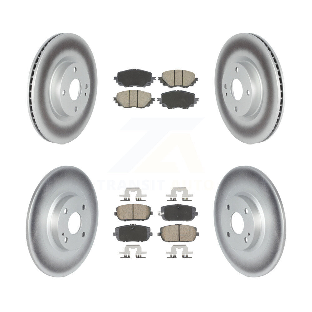 Front Rear Coated Brake Rotors Ceramic Pad Kit For Mazda MX-5 Miata Without Brembo Brakes KGC-102499
