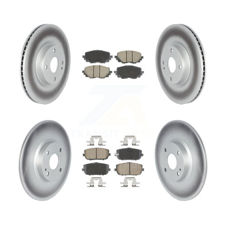 Front Rear Coated Brake Rotors Ceramic Pad Kit For Mazda MX-5 Miata Without Brembo Brakes KGC-102499