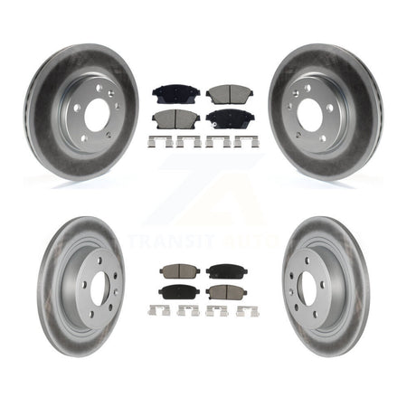 Front Rear Coat Brake Rotor Ceramic Pad Kit For Chevrolet Cruze Buick Verano Orlando Volt KGC-102506
