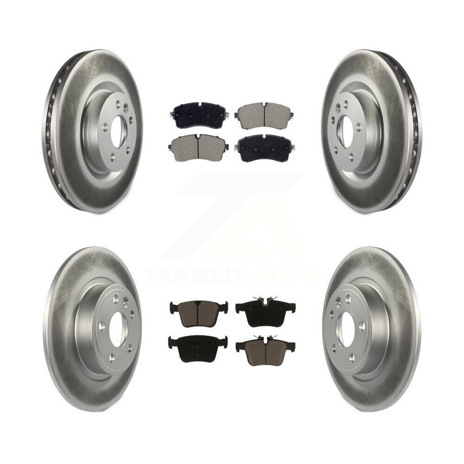 Front Rear Coated Disc Brake Rotors And Ceramic Pads Kit For Jaguar E-Pace KGC-102510