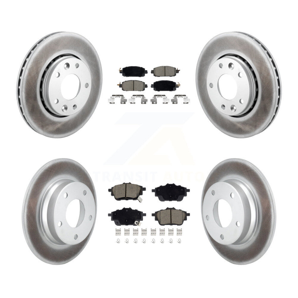 Front Rear Coat Brake Rotors Ceramic Pad Kit For 2020-2023 Nissan Sentra Disc rear brakes KGC-102524