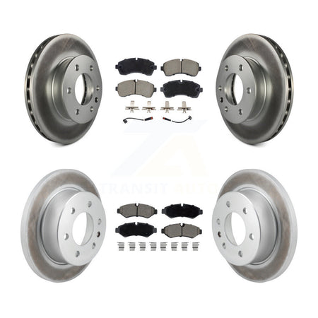 Front Rear Coated Brake Rotor & Ceramic Pad Kit For Mercedes-Benz Sprinter 2500 3500 1500 KGC-102528