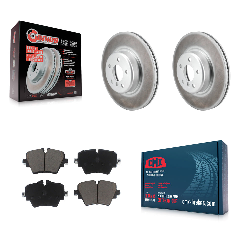 Front Coat Brake Rotors Ceramic Pad Kit For BMW X3 330i xDrive X4 Z4 430i Toyota GR Supra KGC-102602