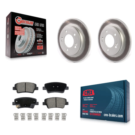 Rear Coated Disc Brake Rotors And Ceramic Pads Kit For Hyundai Elantra Kia Niro KGC-102632