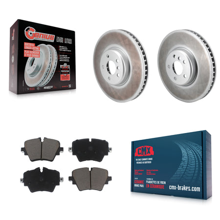 Front Coat Brake Rotors Ceramic Pad Kit For 21 Toyota GR Supra 2.0L With 4 Piston Caliper KGC-102664