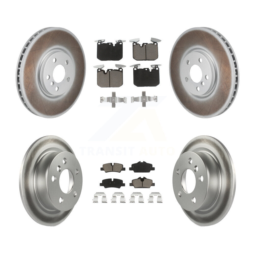 Front Rear Coated Disc Brake Rotors And Ceramic Pads Kit For Mini Cooper KGC-102685