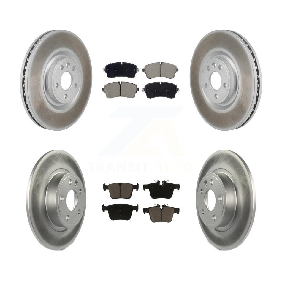Front Rear Coated Disc Brake Rotors And Ceramic Pads Kit For Jaguar E-Pace KGC-102687