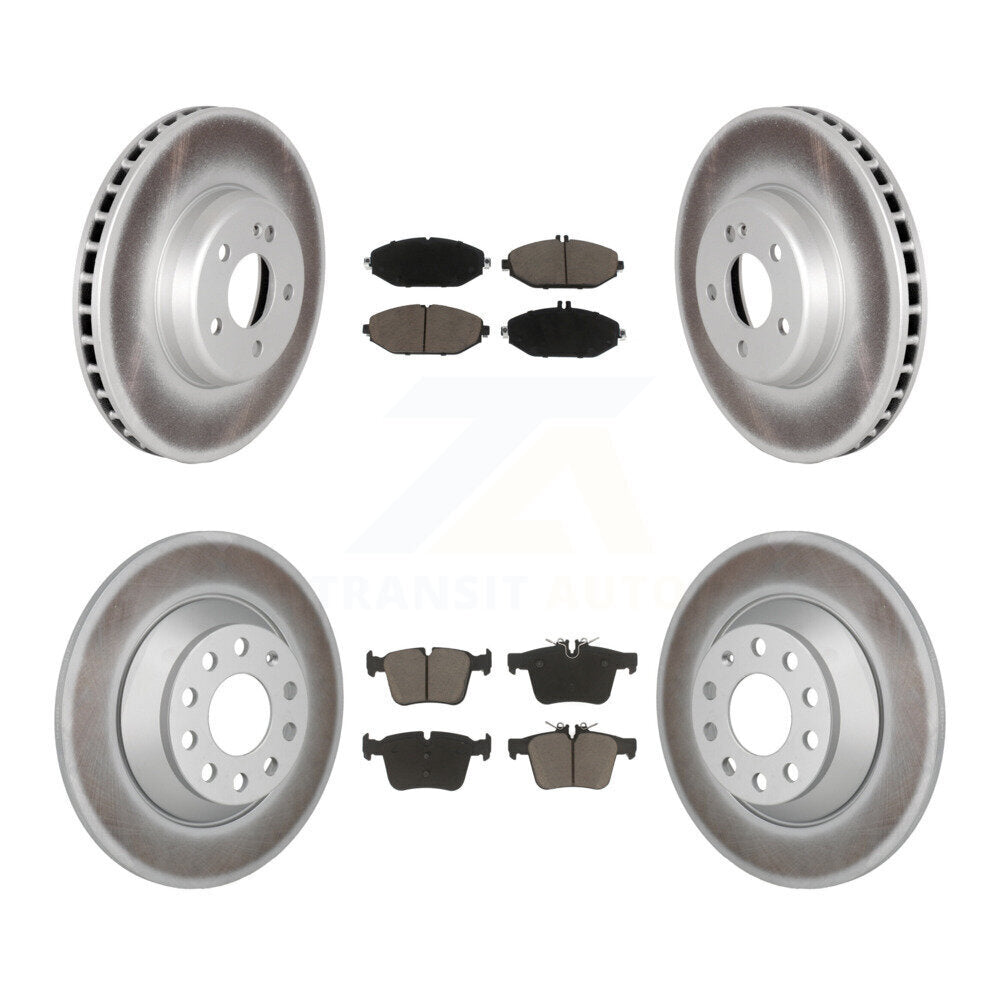 Front Rear Coat Brake Rotors Ceramic Pad Kit For Mercedes-Benz C300 Without Sport Package KGC-102688