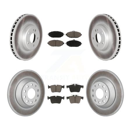 Front Rear Coat Brake Rotors Ceramic Pad Kit For Mercedes-Benz C300 Without Sport Package KGC-102688