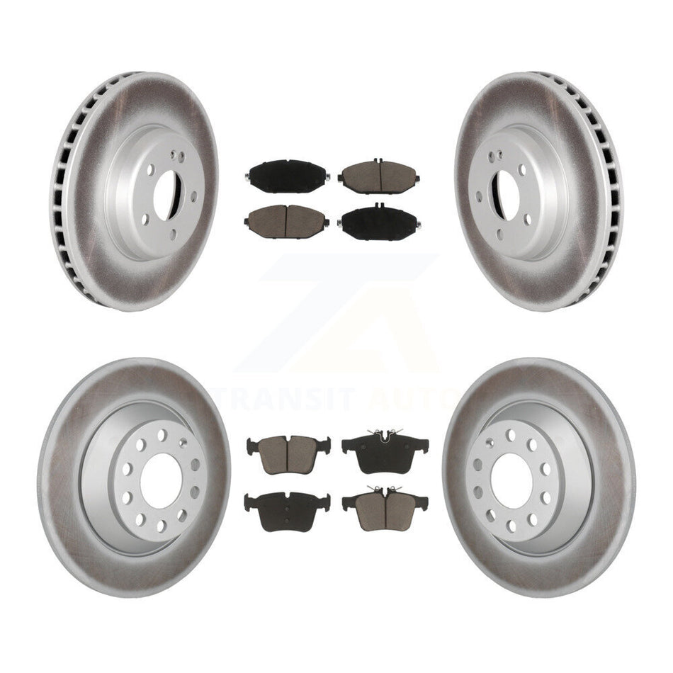 Front Rear Coat Brake Rotors Ceramic Pad Kit For Mercedes-Benz C300 Without Sport Package KGC-102688