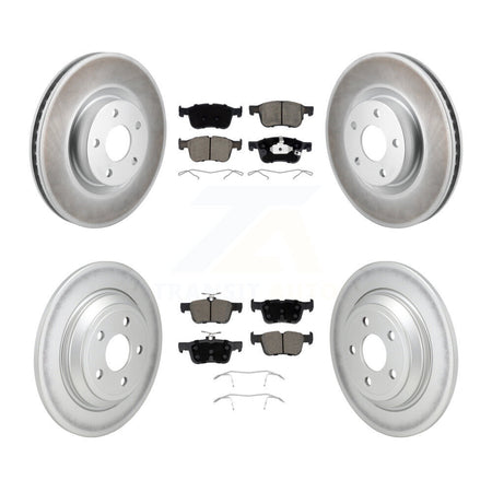 Front Rear Coat Brake Rotors Ceramic Pad Kit For Ford Escape Bronco Sport Lincoln Corsair KGC-102689