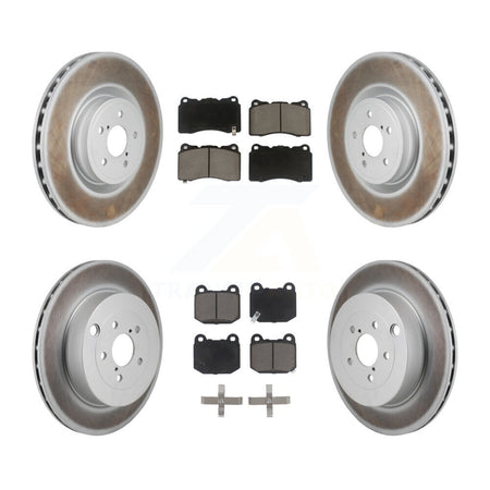 Front Rear Coated Brake Rotor Ceramic Pad Kit For Subaru BRZ Toyota 86 With Brembo Brakes KGC-102693