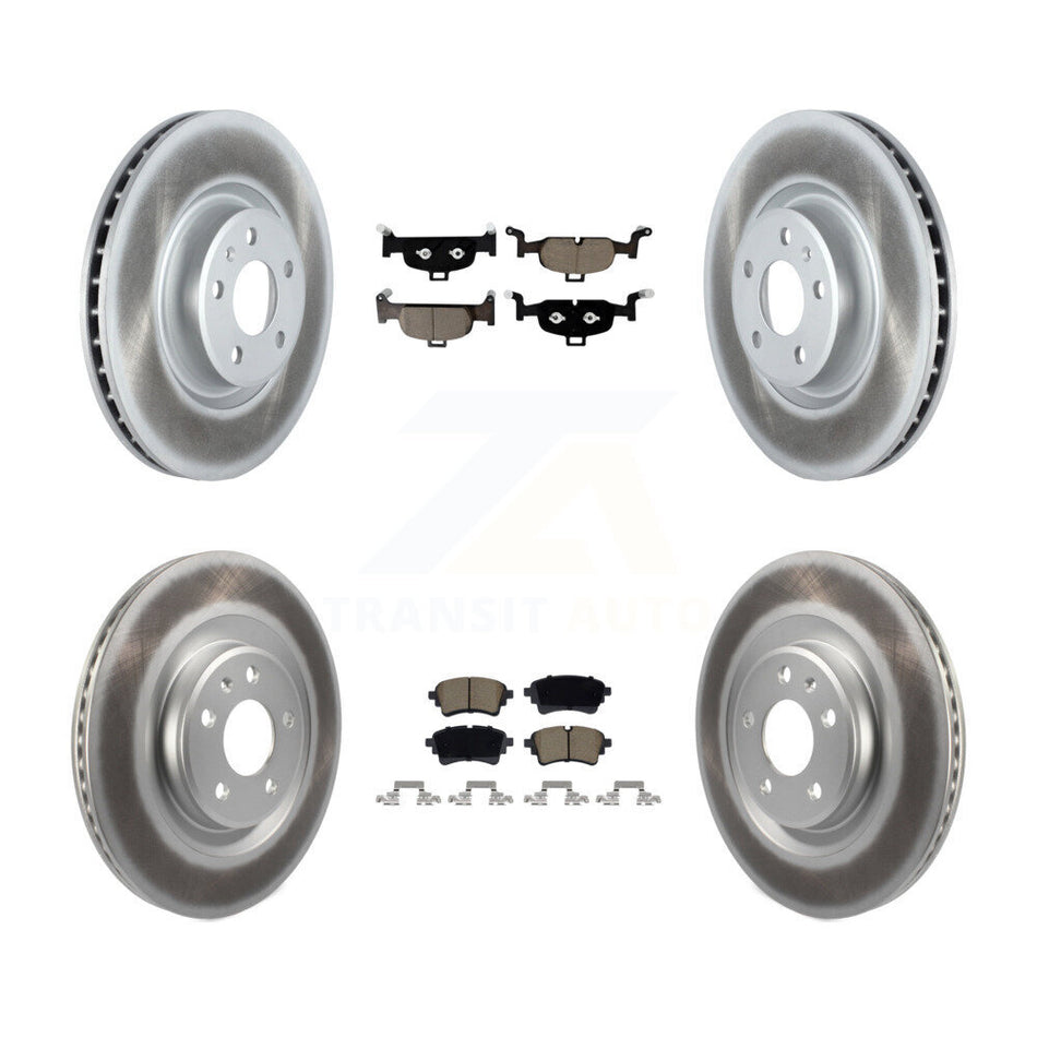 Front Rear Coated Brake Rotor Ceramic Pad Kit For Audi A5 Sportback Quattro A4 allroad A6 KGC-102707