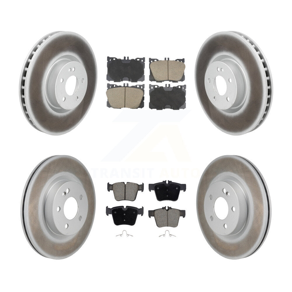 Front Rear Coat Brake Rotors Ceramic Pad Kit For Mercedes-Benz C43 AMG GLC43 C450 GLC350e KGC-102725