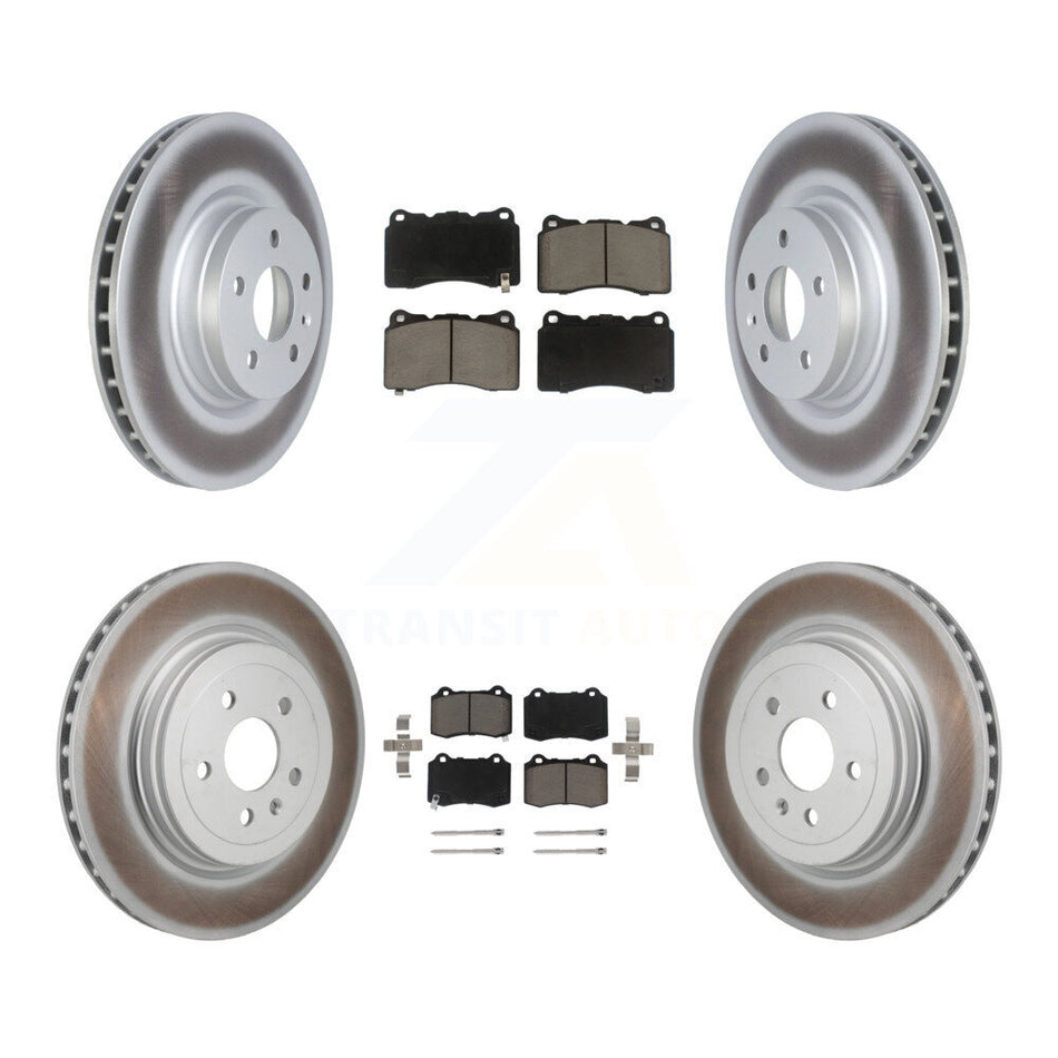 Front Rear Coated Disc Brake Rotors And Ceramic Pads Kit For Tesla S KGC-102727