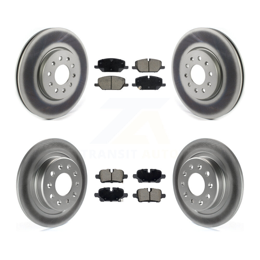 Front Rear Coated Disc Brake Rotor Ceramic Pad Kit For 2021 Chevrolet Equinox GMC Terrain KGC-102736