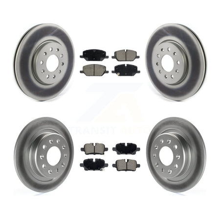 Front Rear Coated Disc Brake Rotor Ceramic Pad Kit For 2021 Chevrolet Equinox GMC Terrain KGC-102736