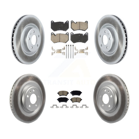Front Rear Coated Disc Brake Rotors And Ceramic Pads Kit For Audi Q5 Sportback KGC-102739