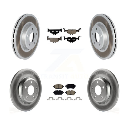 Front Rear Coat Brake Rotor Ceramic Pad Kit For Audi A5 Sportback DMSA engine designation KGC-102740