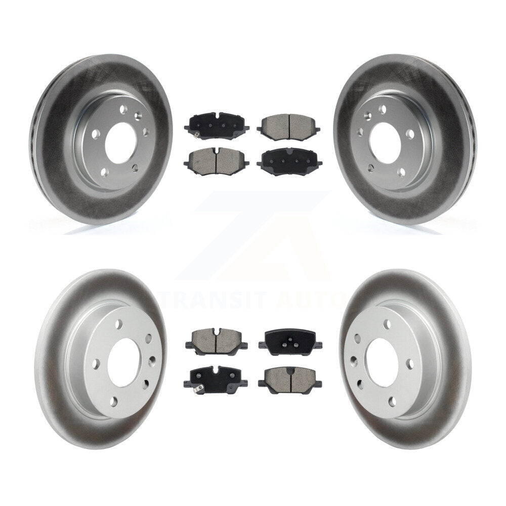Front Rear Coated Brake Rotor & Ceramic Pad Kit For Chevrolet Trailblazer Buick Encore GX KGC-102741