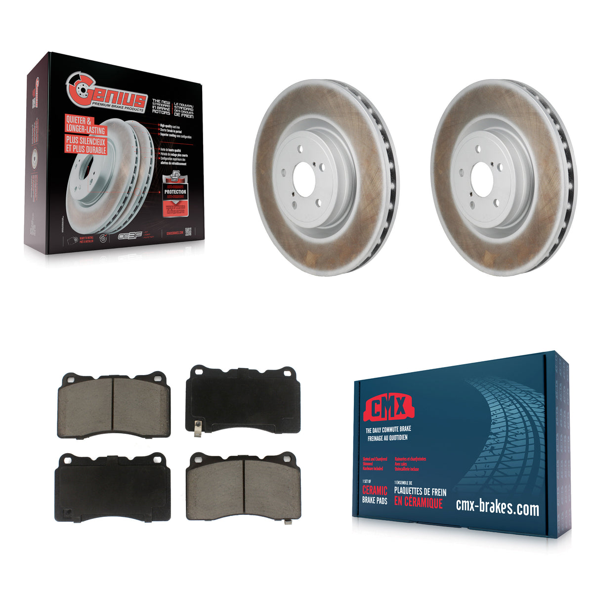 Front Coated Disc Brake Rotors And Ceramic Pads Kit For Subaru BRZ Impreza Toyota 86 KGC-102752