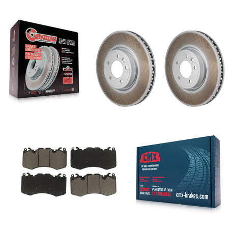 Front Coated Disc Brake Rotors And Ceramic Pads Kit For Land Rover Range Sport KGC-102791