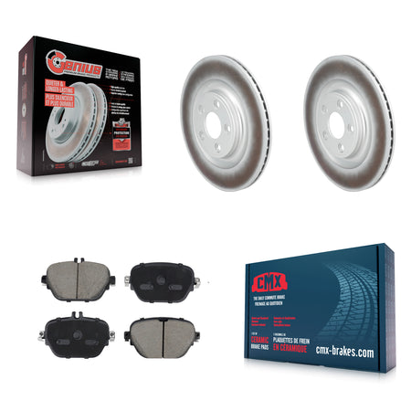 Rear Coat Disc Brake Rotors Ceramic Pad Kit For Mercedes-Benz E400 E450 E53 AMG E43 CLS53 KGC-102821