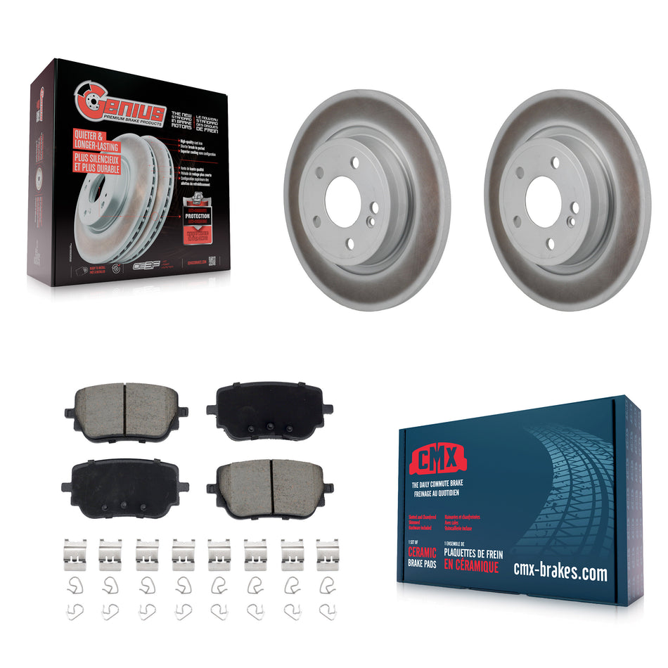 Rear Coat Brake Rotors Ceramic Pad Kit For 2019-2022 Mercedes-Benz A220 With Sport Brakes KGC-102822