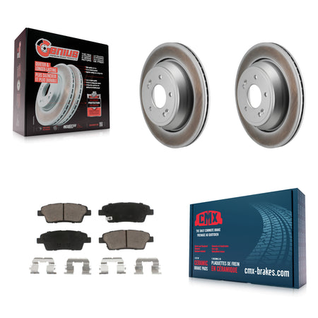 Rear Coated Disc Brake Rotors And Ceramic Pads Kit For 2015 Kia K900 3.8L KGC-102828