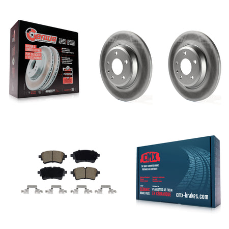 Rear Coated Disc Brake Rotors And Ceramic Pads Kit For Audi A4 Quattro A5 Sportback KGC-102836