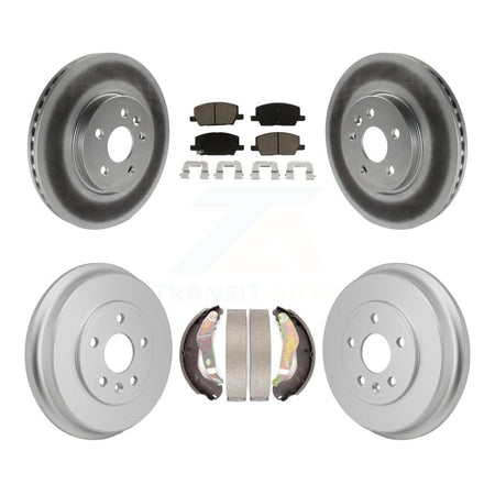 Front Rear Coated Disc Brake Rotors Ceramic Pads And Drum Kit For Chevrolet Trax KGC-102870