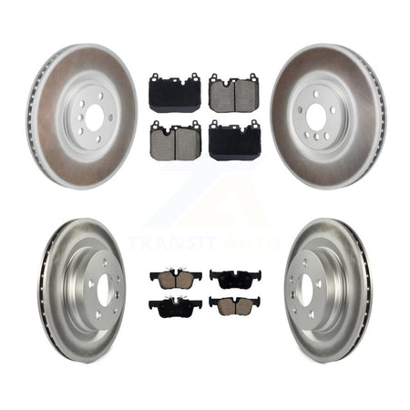 Front Rear Coated Disc Brake Rotors And Ceramic Pads Kit (6Pc) For Mini Cooper Countryman KGC-102896