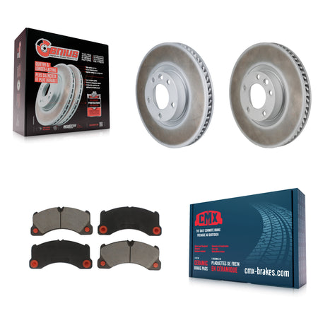 Front Coated Disc Brake Rotors And Ceramic Pad Kit For Volkswagen Touareg Porsche Cayenne KGC-102898