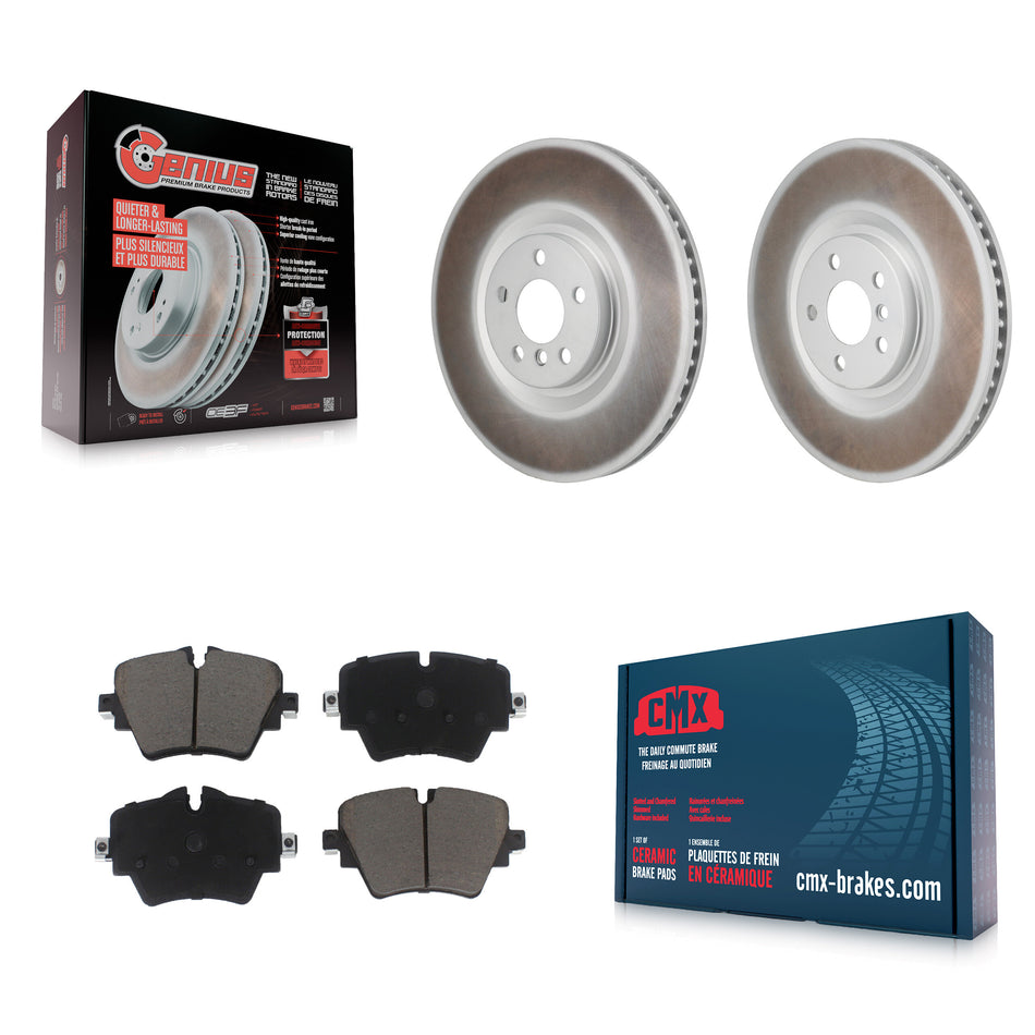 Front Coat Brake Rotor Ceramic Pad Kit For BMW 228i Gran Coupe With Blue Painted Calipers KGC-102901