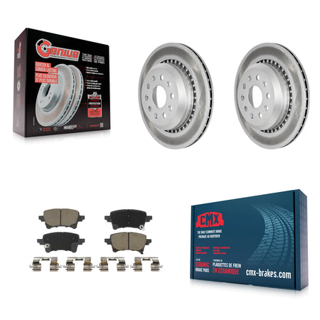 Rear Coated Disc Brake Rotors And Ceramic Pads Kit For Jeep Wrangler Gladiator KGC-102910
