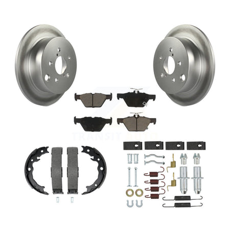 Rear Disc Coated Rotors Ceramic Pads Parking Shoes And Hardware Kit For Subaru Crosstrek KGC-103544