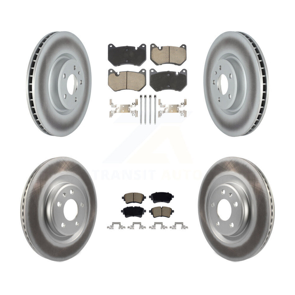 Front Rear Coated Brake Rotor Ceramic Pad Kit For Audi Q5 With 350mm Diameter KGC-103581
