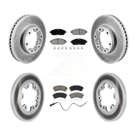 Front Rear Coat Brake Rotors Ceramic Pad Kit For Ford Transit-250 Transit-150 Transit-350 KGC-103591